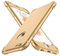 ORETECH Compatible with iPhone 6/6s Case with [2 Pack 9H Tempered Glass Screen Protector] 360 Shockproof Ultra-Thin Anti-Scratch Hard PC Silicone TPU Bumper Rubber Phone Case Cover - Gold