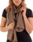 DOLCE ABBRACCIO by RiemTEX Schal Damen PRIMAVERA XXL Schals & Tücher in Braun Chiffontücher Halstücher Stola Pashmina aus Chiffon Sommer Frühling Ganzjährig Tuch Damenschal (Perubraun)