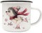 ilka parey wandtattoo-welt Emaille Becher Camping Tasse Winter Eisbär & Name Wunschname Kaffeetasse Weihnachten Geschenk Weihnachtsmotiv eb476