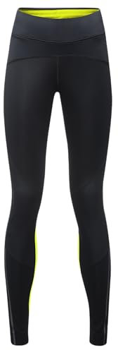 GORE WEAR Damen R5 Women Gore-tex Infinium Tights, Black/Neon Yellow, 38 EU