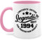 Tasse Tassen 325ml - 30. Geburtstag - Legendär seit 1995-325 ml - Rosa - geschenk frau 30 zum dreissig 1993 kaffeetasse zum+30.+geburtstag jährigen 30ig 1994 kaffeebecher lustig 30.ten 30ten