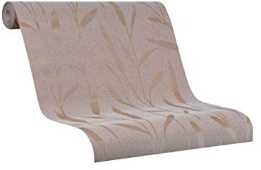 Tapete Rot Braun Illustration Blume Blätter Kollektion Giulia Made in Germany 10,05 x 0,53m Novamur 82201