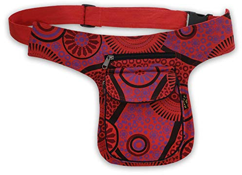 Kunst und Magie Bauchtasche Sidebag Hipbag Mandala-Print Gürteltasche Festivaltasche