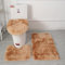 Lifup Badteppich Set 3 Teiliges, rutschfeste Shaggy Badematte, Flauschig Contour Badteppich, Langflor Toilettensitzbezug Tie Dye Khaki 1