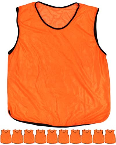 SPORTIKEL24 11 Trainings-Leibchen für Erwachsene – zum Markieren von Mannschaften – Sport Bibs ohne Logo – Kennzeichnungshemd für Damen & Herren
