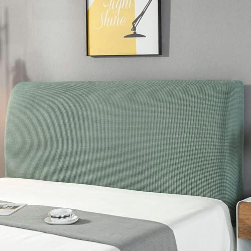 HAMON Bettkopfteil Hussen Kopfteilbezug Bett Kopfteil Bezug Husse Einfarbiges Design Bettkopfteil Hussen Bett Kopfteil Bezug Dehnbar Waschbar Abnehmbar Einfarbig für Schlafzimmer (Grün, 200 cm)
