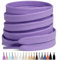 Stepace Lacci Piatti per Scarpe 100% Cotone Stringhe Scarpe Sportive Larghezza 8mm Lacci per Sneakers Resistenti per la Corsa Sportiva Viola 140
