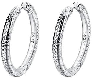 Orecchini Cerchi Snake in argento 925 - Les Folies per Pandora