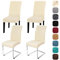 Yugarlibi Lot de 4 housses de chaise extensibles pour chaise basculante - Amovible et lavable - Protection pour cuisine, restaurant, hôtel, banquet, mariage (beige, 4 pièces)
