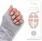 Fairy Nail UV Nagelfolien selbstklebende Gelfolien halb ausgehärtet 20 Stück Nailwraps Nagellackstreifen zum aufkleben (Beige)