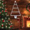 Moxled Battery Christmas Lights - 2ft LED Ladder Christmas with Timer, 8 Modes, Waterproof Ladder Tree Lights for Outdoor Indoor Window Door Wall Xmas Decorations (White)
