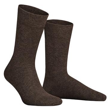 Hudson Herren Socken Relax Cotton druckfreier Bund Brownmel. 0763 41-42