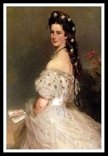 Kaiserin Elisabeth von Österreich im tanzenden Kleid Gemälde von Franz Xaver Winterhalter DIY 5D Diamant Malerei Kits DIY Kunst Handwerk für Home Wanddekoration Geburtstagsgeschenke
