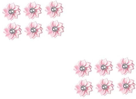 COHEALI 2 Stück 1 20 Stück handgemachte Chiffonblumen Band Blumen Bögen Tuch blühen Schleife Stirnband Tuch DIY Kleidung Erdfarben Stoffblumen Stoffgürtel Applikationen Zubehör