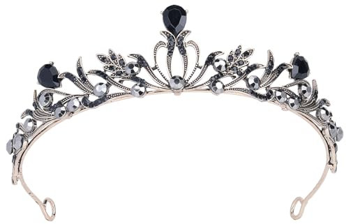 HEWEICSY Barock-Kronen-Tiara für Damen, Vintage-Tiara für Hochzeit, Braut, Prinzessin, Krone für Mädchen, Kostüm, Haarschmuck für Geburtstag, Abschlussball, Cosplay, Halloween