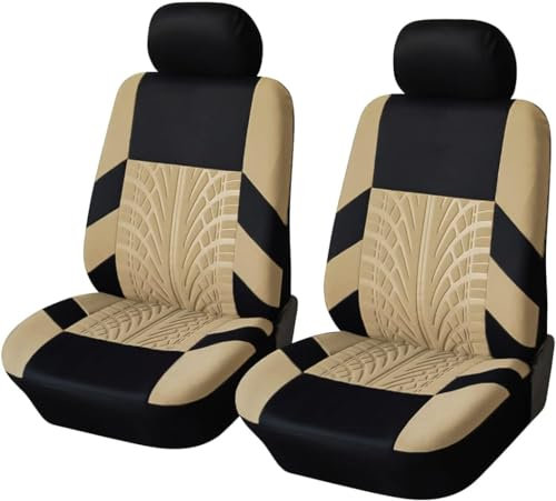YOITS FüR Hyundai I20 2009-2014 Auto SitzbezüGe,VerschleißFest Waschbarer Stoff AutositzbezüGe Vordersitze RüCkbank Sitzschoner,D/Beige