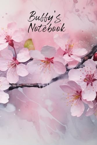 Buffy’s Notebook: Personalized Diary Journal for Buffy, Stylish Watercolor Apple Buffy Diary, 6x 9 160 Lined Pages