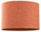Contemporary and Sleek 12 Inch Rustic Orange Linen Fabric Drum Lamp Shade 60w Maximum | 30cm Diameter | for Table Lamp or Pendant by Happy Homewares