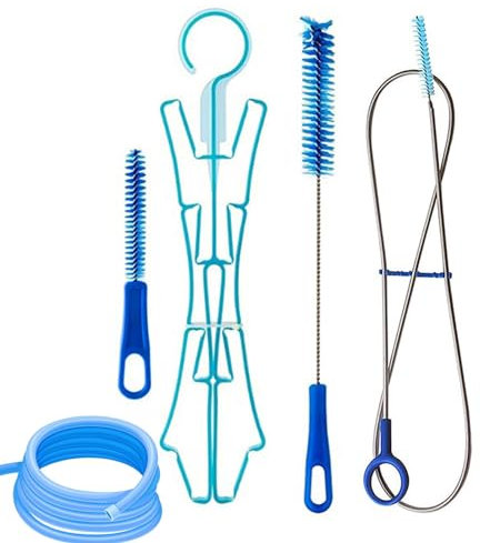 Meindin Kit de nettoyage de poche d'hydratation pour réservoir d'eau universel, 4 en 1 brosses de nettoyage de tube de vessie, kit de nettoyage multifonction pour réservoir d'eau universel, 1 lot,