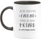 quotedazur - Mug Cadeau Motard Homme - Je Ne Suis Pas Parfait Mais Je Suis Motard - Tasse Cadeau Biker Fan De Moto - Noir/Céramique