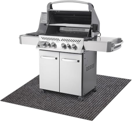 Grillschutzmatte GIN für die Terrasse draussen hellbraun 100x150 cm