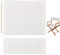 GORGECRAFT 1 Set Stuhl-Ersatz-Leinenstoff Weiß Lässiger Regiestuhl-Bezug Ersatz-Leinenstoff Für Sitzfläche Und Rückenlehne Mit 2 Holzstäben Für Tragbaren Klappbaren Regiestuhl Garten Outdoor
