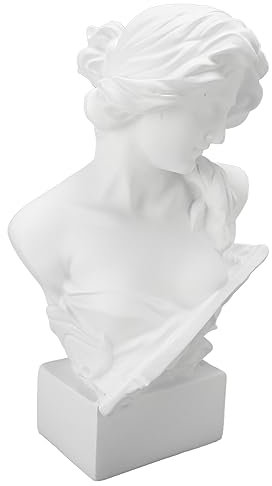 Changor Griechische Göttin-Figur, Feine Details, Handgefertigte Klassische Griechische Vintage-Statue aus Kunstharz für das Wohnzimmer