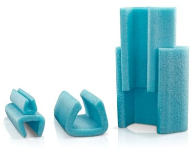 PE-Schaumfolienprofil Eckprofil Schaumprofil Eckenschutz Kantenschutz 100% Recyclingmaterial (Profil - Ufix-25 mm, 10, Meter)