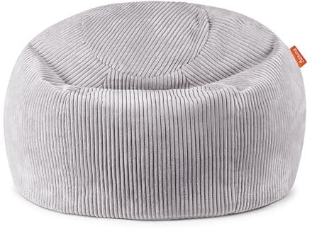 Funzy Sitzsack für Kinder aus Cord mit Füllung aus Schaumstoff, Kindersitzsack für Mädchen und Jungen aus hochwertigen Materialien, Oeko-TEX 100 Zertifiziert mit 3 Jahre Garantie, Koala Grau