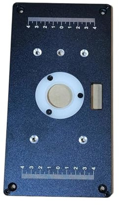 JDQTPOET Trimming Machine Router Table Insert Plate, Lift Refit Aluminum Flip For Woodworking Work Plunge Router Base