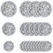 NBEADS 20 Stück 3 Größen Disco Ball Aufnäher, Musik Party Bling Ball Gestickte Patches Funny Ball Aufnähen Appliques für Kleidung Dekoration DIY Craft