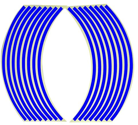 Rueda Pegatinas reflectantes Adhesivos Calcomanías Ruedas Bicicletas Motocross Cinta Reflectante Llantas 17/18 Pulgadas Tiras Estilo Automóviles Adhesivos Reflectantes Pegatina Rueda Moto