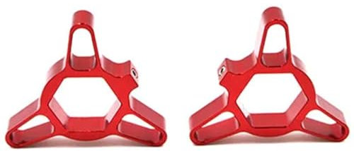 HUISI Regolatori di precarico forcella anteriore CNC da 14 mm for motociclette, adatti for Kawasaki Z750 2007-2010 ZX10R ZX1400 ZX14R ZZR1400 ZX6R ZX636R(Red)