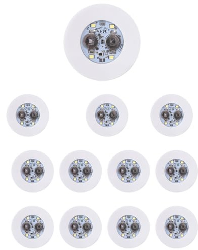 ZyfroaaQ LED Coaster,12 Pack Light Up Coasters,LED Bottle Lights,LED Sticker Coaster Discs Light Up for Flash Light Up Cup