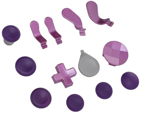 SENECESLI Manettes pour la Série Elite Controller, Kit de Composants Clés DIY en Acier Inoxydable avec 6 Joysticks, 4 Palettes, 2 D Pad, Ensemble de Manettes avec Station de Chargement