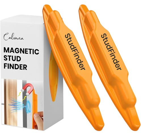 (2-Pack) Calvana Magnetic Stud Finder Wall Scanner, Stud Finder Magnet, Wall Detector Scanner, Compatible with All Drywall Construction, No Batteries Required, Wall-Friendly Construction, Easy to Use