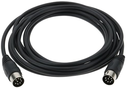 The Lord of the Tools 8 Pin DIN Male to DIN 8 Pin Male Cable Signal Connection Wire Length 3M Compatible with Olufsen Beolab Compatible with B&O Audio System and TV, Black