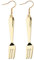 KUIYAI Cooking Present, Chef Present, Cooking Present, Fork Earrings Baker Gift Cooking Lover Gift Fork Jewelry (forkearringUK)