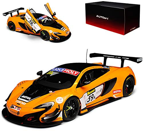 alles-meine.de GmbH Mc*Laren 650 S GT3 Orange Nr 59 12H Bathurst 2016 81643 1/18 Auto*Art Modell Auto mit individiuellem Wunschkennzeichen