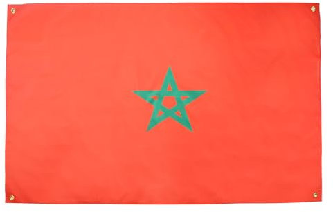 AZ FLAG Bandera Marruecos 150x90 cm con 4 ojales, Pabellón marroquí para balcón o pared