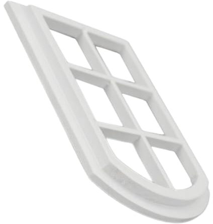 Toddmomy Puppenhausfenster Modell Weißer Rundbogen Fensterrahmen für DIY für Puppenhausliebhaber Leicht und Langlebig Kreative