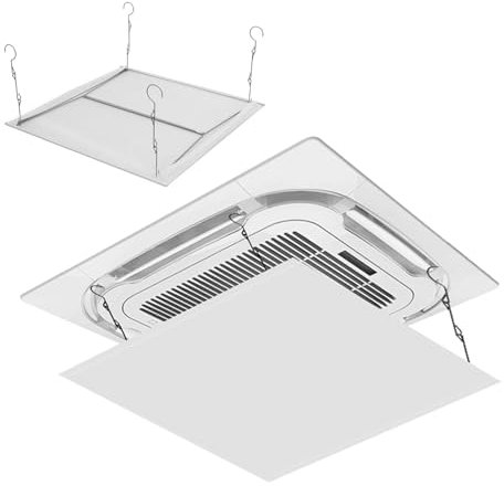 Deflector Aire Acondicionado de Lona, Aire Acondicionado Split ​​deflector Ajustable, Cubierta Antiviento para Ventilaciones de Techos Suspendidos, RV, Registros de Techo(45cm)