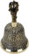 Zap Impex Tibetische Handglocke Meditation & Gebetsglocken Dorje Vajra Buddhistische Glocke 4 Zoll