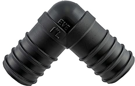 COSTWISE Elbow connector for use with 1 (25mm) internal hose such as garden pond pump/filter/waterfall corrugated flexible pipe (Elbow x1)
