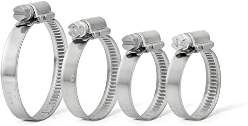 10 Stück Schlauchschellen W1 Stahl verzinkt (8-12 mm)