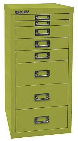 BISLEY MultiDrawer(TM), 39er Serie, DIN A4, 15 Schubladen, Farbe grün