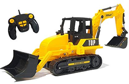 Top Race Chargeur de Pelle rétrocaveuse Fonctionnel à 8 canaux de RC, Tracteur de Construction télécommandé à télécommande électrique. TR-119