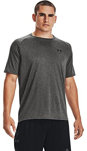 Under Armour Mens Tech Training T-Shirt Relaxed Fit Carbon Heather XS