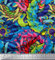 Soimoi Blau Viskose Chiffon Stoff Blutter kunstlerisch Stoff Meterware 42 Zoll breit