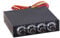 Fan Speed Controller, 4 Channels Fan Speed and Temperature Controller with Blue LED, Temperature Controller with 3.5 '' Floppy Interface